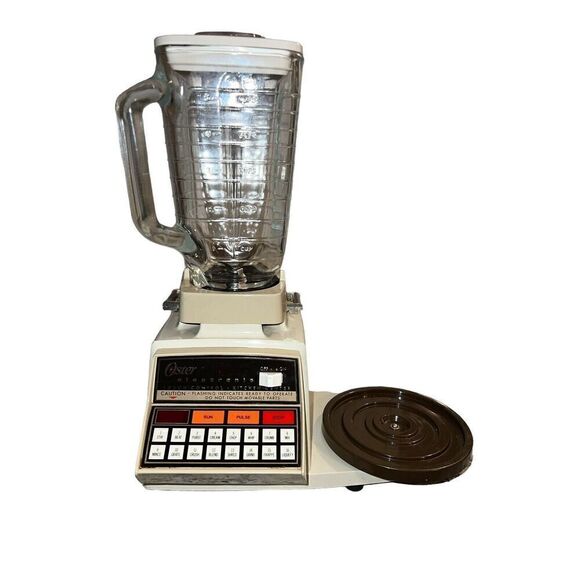 OSTER Kitchen Center 16 Speed Electronic Touch Blender Mixer Vtg Great Shape
